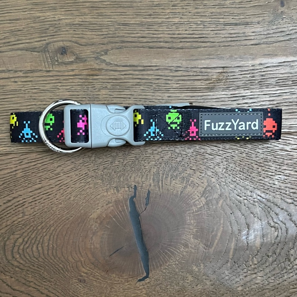 FuzzYard - Dog Collar, Space Raiders, Size Large- NWOT